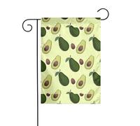 Drapeau de jardin 30,5 x 45,7 cm YYHHAOFA motif avocat fruits décoration de jardin épais infroissable pour jardin pelouse terrasse