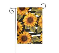 Drapeau de jardin 30 x 45 cm vertical double face extérieur drapeau tournesols drapeaux de jardin bannière de bienvenue drapeaux décoratifs pour extérieur, cour, pelouse, patio décoration