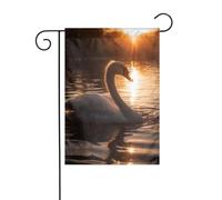 Drapeau de jardin 30 x 45 cm vertical double face pour extérieur, cour, pelouse, patio