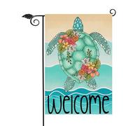 Drapeau de jardin 30x45cmAnimaux D'Été En Polyester Résistant, Double Face Avec Impression Claire. Idéal Pour Les Petits Jardins, Balcons Et Terrasses Privées,Résistant À L’Eau Et Aux Uv