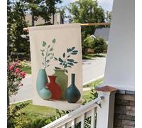Drapeau de jardin 30x45cmBouteille Colorée En Polyester Résistant, Double Face Avec Impression Claire. Idéal Pour Les Petits Jardins, Balcons Et Terrasses Privées,Résistant À L’Eau Et Aux Uv