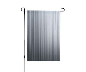 Drapeau de jardin 30x45cmLigne Grise En Polyester Résistant, Double Face Avec Impression Claire. Idéal Pour Les Petits Jardins, Balcons Et Terrasses Privées,Résistant À L’Eau Et Aux Uv
