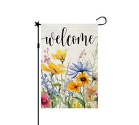 Drapeau de jardin 30x45cmPlage D'Été En Polyester Résistant, Double Face Avec Impression Claire. Idéal Pour Les Petits Jardins, Balcons Et Terrasses Privées,Résistant À L’Eau Et Aux Uv