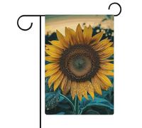 Drapeau de jardin 32,6 x 47,6 cm double face - Les plus beaux drapeaux de bienvenue en forme de tournesol - Pour extérieur, terrasse, pelouse, porche, décoration de ferme