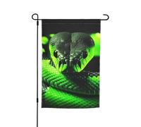 Drapeau de jardin 3D motif serpent 30,5 x 45,7 cm, impression recto verso, pour intérieur et extérieur, pour les fêtes, bannière extérieure, toile de fond photo, décoration d'intérieur