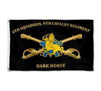 Drapeau De Jardin 4e escadron, 9e régiment de cavalerie, 1er Drapeau