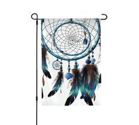 Drapeau de jardin - 70 x 100 cm - Double face - Drapeau de bienvenue d'hiver amérindien - Attrape-rêves - Drapeaux de cour de vacances - Décorations de ferme pour les vacances