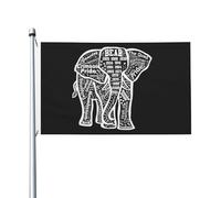 Drapeau de Jardin 90X150cm, Éléphant rouge d'Alabama Résistants aux Intempéries Drapeaux Résistant à la Décoloration Bannière Extérieure pour Intérieur Extérieur Restaurant