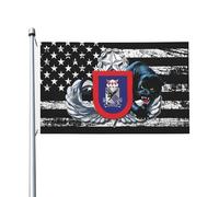 Drapeau de Jardin 90X150cm, Insigne de la 3e Brigade de combat, 82e Division avec œillets Drapeaux Personnalisé Bannière Extérieure pour manif Balcon Célébration