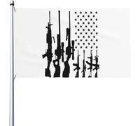 Drapeau de Jardin 90X150cm, Les armes d'Amérique Décoratifs Drapeau de Pirate Personnalisé Bannière Extérieure pour Intérieur Extérieur Restaurant