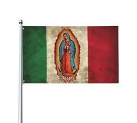 Drapeau de Jardin 90X150cm, Notre-Dame Virgen De Guadalupe Mexicaine Renforcé Drapeaux Décoratifs Bannière Extérieure pour Décorations Célébration Jardin