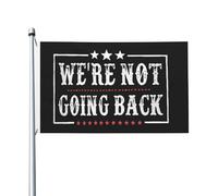Drapeau de Jardin 90X150cm, Nous ne reviendrons pas en arrière FunnyLiving Personnalisé Drapeaux Double Couture Flags pour Extérieur Événements Fête
