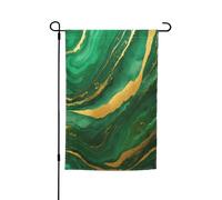 Drapeau de jardin à imprimé géométrique noir et doré, 30,5 x 45,7 cm, décoration extérieure pour cour, patio, porche et pelouse