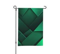 Drapeau de jardin à imprimé géométrique noir et doré, 30,5 x 45,7 cm, drapeau personnalisé double face pour décoration de jardin extérieur