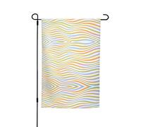 Drapeau de jardin à motif abstrait texturé 45 x 30 cm, parfait pour les vacances à la plage et les décorations de fête en plein air