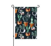 Drapeau de jardin à motif de cactus 30,5 x 45,7 cm double face vertical en polyester pour décoration de maison, porche, ferme, patio, pelouse