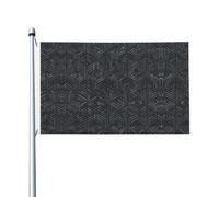 Drapeau de jardin à motif labyrinthe abyssal double face, 90 x 150 cm, résistant à la décoloration, pour porche, balcon, pelouse, intérieur et extérieur, mât de drapeau non inclus
