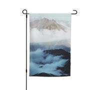 Drapeau de jardin à motif station de colline 45 x 30 cm, drapeau de jardin festif, parfait pour les vacances à la plage et les décorations de fête en plein air