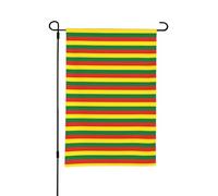 Drapeau de jardin à rayures de la Bolivie, double face, petits drapeaux pour cour, convient pour l'extérieur ou le jardin, décoration de patio, 45,7 x 30,5 cm