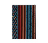 Drapeau de jardin à rayures et rangées d'étoiles - 61 x 91 cm - Double face - Ne se décolore pas - Toile de fond pour photo - Bannière pour cour, porche, pelouse, décoration extérieure