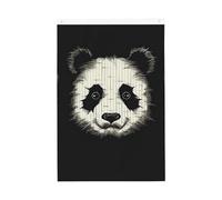 Drapeau de jardin à trois lignes avec tête de panda - 61 x 91 cm - Double face - Ne se décolore pas - Toile de fond pour photo - Bannière pour cour, porche, pelouse, décoration extérieure