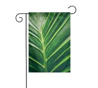 Drapeau de jardin abstrait à texture de feuille verte 30 x 45 cm vertical double face ferme vacances décorations extérieures drapeau de cour