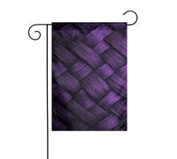 Drapeau de jardin abstrait texturé violet en tissu 30 x 45 cm double face pour ferme vacances décorations extérieures drapeau de cour