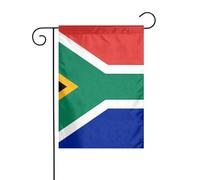 Drapeau de jardin Afrique du Sud Drapeaux décoratifs principalement pour patios, jardins, pots de fleurs, terrasse, balcon. 12 x 18 pouces