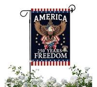 Drapeau de Jardin Américain - Commémoratif 1776-2026 30 x 40 cm - Drapeau 250e Memorial Day Extérieur - pour Porche Terrasse Balcon Jardin Pelouse Extérieur Fête Jour du Souvenir