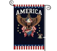 Drapeau de jardin américain | Commémoratif 250e Anniversaire 30x45 cm | Décoration Extérieure du 4 Juillet,pour intérieur extérieur jardin patio porche allée maison fête vacances