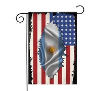 Drapeau de jardin « Amérique Argentine » (12,5 x 18 pouces) aux couleurs vives, idéal pour la décoration extérieure de votre maison ou de votre jardin.