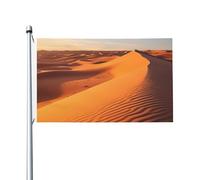 Drapeau de jardin amusant de 0,9 x 1,5 m pour l'extérieur - Bannière amusante pour l'extérieur - Dunes de sable dans le désert du Sahara - Drapeau de jardin imprimé double face - Bannières de