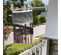 Drapeau de jardin amusant de 6,1 x 0,9 m pour l'extérieur - Drapeau de jardin - Drapeau de jardin imprimé double face - Bannières de bienvenue pour la maison, la pelouse, la décoration d'intérieur
