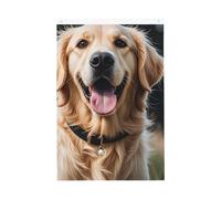 Drapeau de jardin amusant Golden Retriever - 61 x 91 cm - Ne se décolore pas - Double face - Bannière d'extérieur pour cour, porche, pelouse
