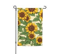 Drapeau de jardin amusant imprimé tournesol pour maison, terrasse, pelouse, cour, décoration de vacances, 30,5 x 45,7 cm