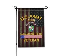 Drapeau De Jardin Ancien combattant de l'armée américaine 2e Pelouse 30x45
