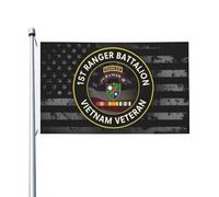Drapeau de Jardin Ancien combattant du 75e régiment, 1er Drapeaux 90X150cm | Personnalisée Suspendus Fanion Personnalisé Drapeau Corsaire pour Intérieur Fête Restaurant bataillon, ayant servi au