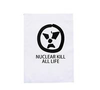 Drapeau de jardin anti-pollution nucléaire pour les résidents des communautés et les événements environnementaux résistant à la décoloration