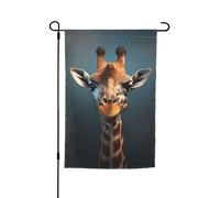 Drapeau de jardin astucieux imprimé girafe 30,5 x 45,7 cm, décoration extérieure pour cour, patio, porche et pelouse