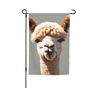 Drapeau de jardin avec avatar d'alpaga 30,5 x 45,7 cm. Décoration extérieure lumineuse double face apporte un peu de plaisir à votre jardin.