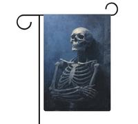 Drapeau de jardin avec bras croisés en toile de jute double face pour maison, cour, 30,5 x 45,7 cm