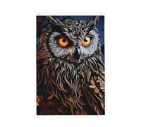 Drapeau de jardin avec chouette noire - 61 x 91 cm - Double face - Ne se décolore pas - Toile de fond pour photo - Bannière pour cour, porche, pelouse, décoration extérieure