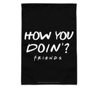 Drapeau de jardin avec citation Friends How You Doin'?