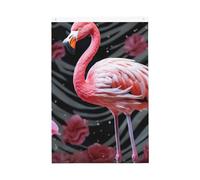 Drapeau de jardin avec flamant rose - 61 x 91 cm - Double face - Ne se décolore pas - Toile de fond pour photo - Bannière pour cour, porche, pelouse, décoration extérieure