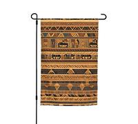 Drapeau de jardin avec fresques égyptiennes 30,5 x 45,7 cm. Décoration extérieure lumineuse double face apporte un peu de plaisir à votre jardin.