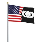 Drapeau De Jardin Avec Œillets, Badge De Ravitaillement Et De Carburant Des Forces Américaines Et Amérique Décoratifs Bannière Extérieure Pour Extérieur Balcon Drapeaux 90X150Cm