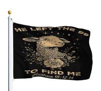 Drapeau De Jardin Avec Œillets Drapeaux Il A Quitté Le 99 Pour Me Trouver Christianty Book Verset Personnalisé Bannière Extérieure Pour Célébration Maison Manif 90X150Cm