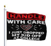 Drapeau De Jardin Avec Œillets Drapeaux Manipuler Avec Précaution Je Viens De Déposer Mon Petit Ange Résistants Aux Intempéries Bruant Pour Célébration Anniversaire Restaurant 90X150Cm