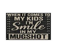 Drapeau De Jardin Avec Œillets Drapeaux Quand Il S'Agit De Mon Enfant, Je Sourirai Sur Ma Photo D'Identité Décoratifs Bruant Pour Bar Anniversaire Événements 90X150Cm