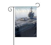 Drapeau de jardin avec impression de porte-avions Drapeaux décoratifs principalement pour patios, jardins, pots de fleurs, terrasse, balcon. 12 x 18 pouces